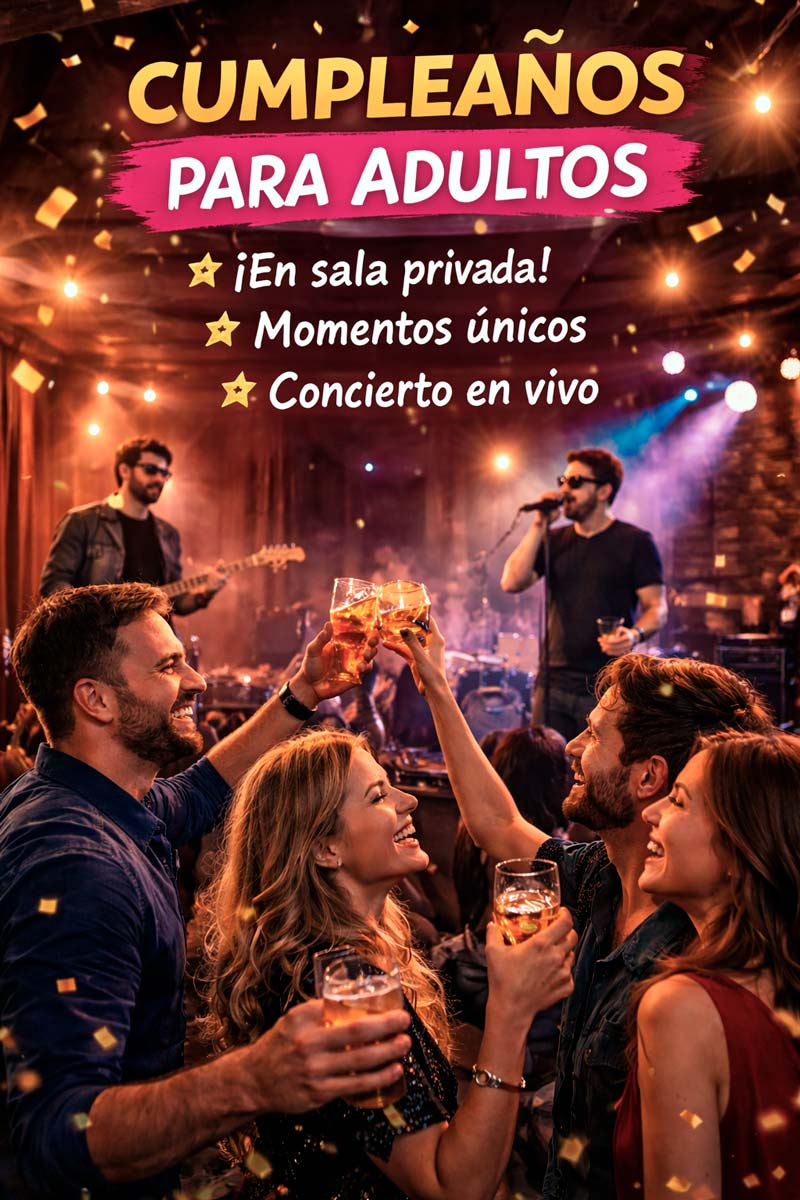 Locales para celebrar cumpleaños de adultos en Madrid.